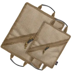 Krydex Tactical Storage Mesh Pouch Set Insert Modular Utility Admin Pockets Travel Organizer EDC Bag