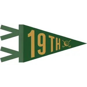 Vintage Golf Sports Felt Pennant Wall Art Banner 8x17 Inch for Playroom Nursery Kids Toddler Boys Bedroom Golf Classroom Decorations