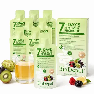 BioDepot Liquid Probiotics 7 Day reset  (Prebiotics, Probiotics, Postbiotics, and Dietary Fiber)