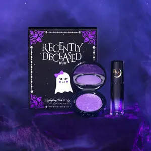 Recently Deceased Duo - Highlighting Blush & Lip Gloss Set Makeup Iridescent Pigment Cosmetic