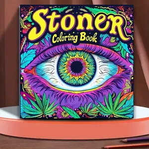 Stoner Coloring Book, 1 Count 20 Pages Fantasy Painting Book, Coloring Activities, Ideal Stress Relief & Creative Tool, Art Supplies for Adults & Teens