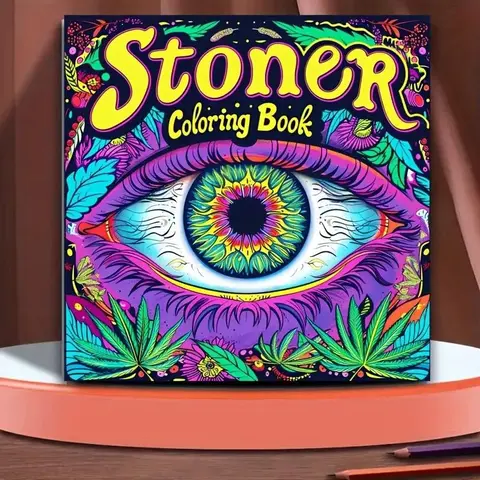 Stoner Coloring Book, 1 Count 20 Thick Pages Fantasy Artwork Painting Book, Coloring Activities, Ideal Stress Relief & Creative Tool, Art Supplies for Adults & Teens