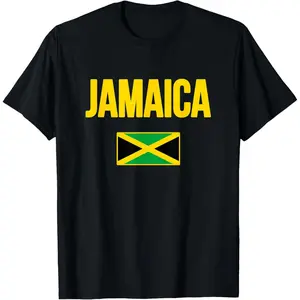 Jamaican Flag Jamaica Souvenir Love Travel Vacation T-Shirt