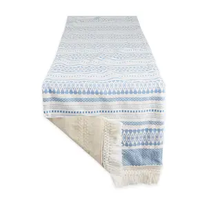 Design Imports Tulum Printed Dobby Stripe TableRunner