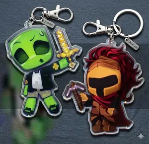 Keychain Minecraft ARG, Acrylic Keychain 3” Fan-made | Searching For A World That Doesn’t Exist | ARG YT Vid | At the Crossroads | Handmade Keychain.