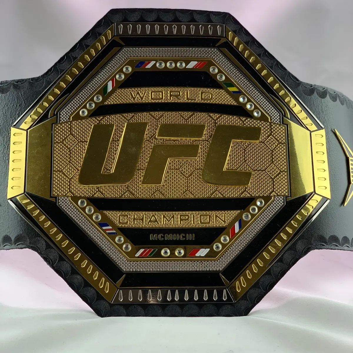 UFC Championship Legacy Tittle belt 2mm Brass with Original Leather Strap