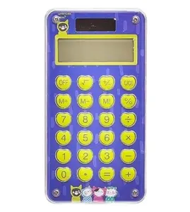 Portable cute calculator for kids and students with 8 digits, maze game calculator