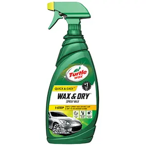 Turtle Wax T9 1 Step Wax & Dry - 26 oz., Waterless Spray Wax, Carnauba Wax Turtle Wax T9 1 Step Wax & Dry - 26 oz., Waterless Spray Wax, Carnauba Wax