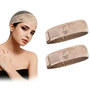 Wig Grip Bands,, 2 Pieces Headband for Keeping Wigs in Place, Tan