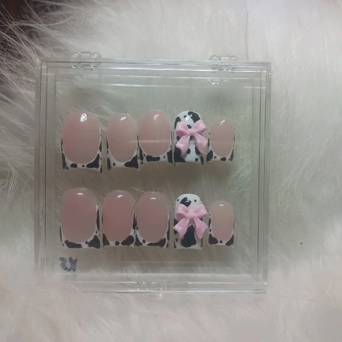 Cow Print Press On Nails