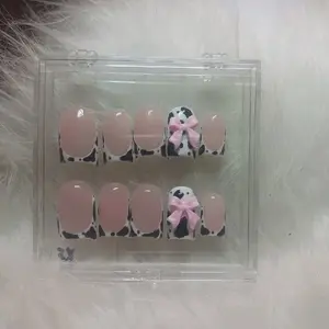 Cow Print Press On Nails
