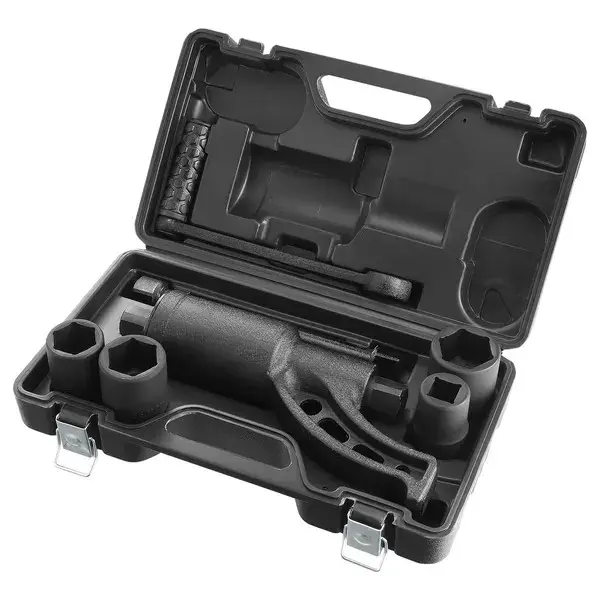 Torque Multiplier, Heavy Duty Torque Multiplier Wrench Set, 1 Inch Drive Lug Nut Wrench Torque Multiplier, 1:58 4800N.m Lug Nut Remover, with 4 Sockets and Storage Case for Truck Trailer RV