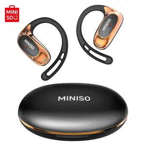MINISO MS202 Open Earbuds, Wireless BT Earbuds, IPX5 Waterproof, Long Battery Life, Strong Endurance, 360° Surround Sound, Comfortable to Wear, Small and Beautiful, Compatible with iPhone and Android