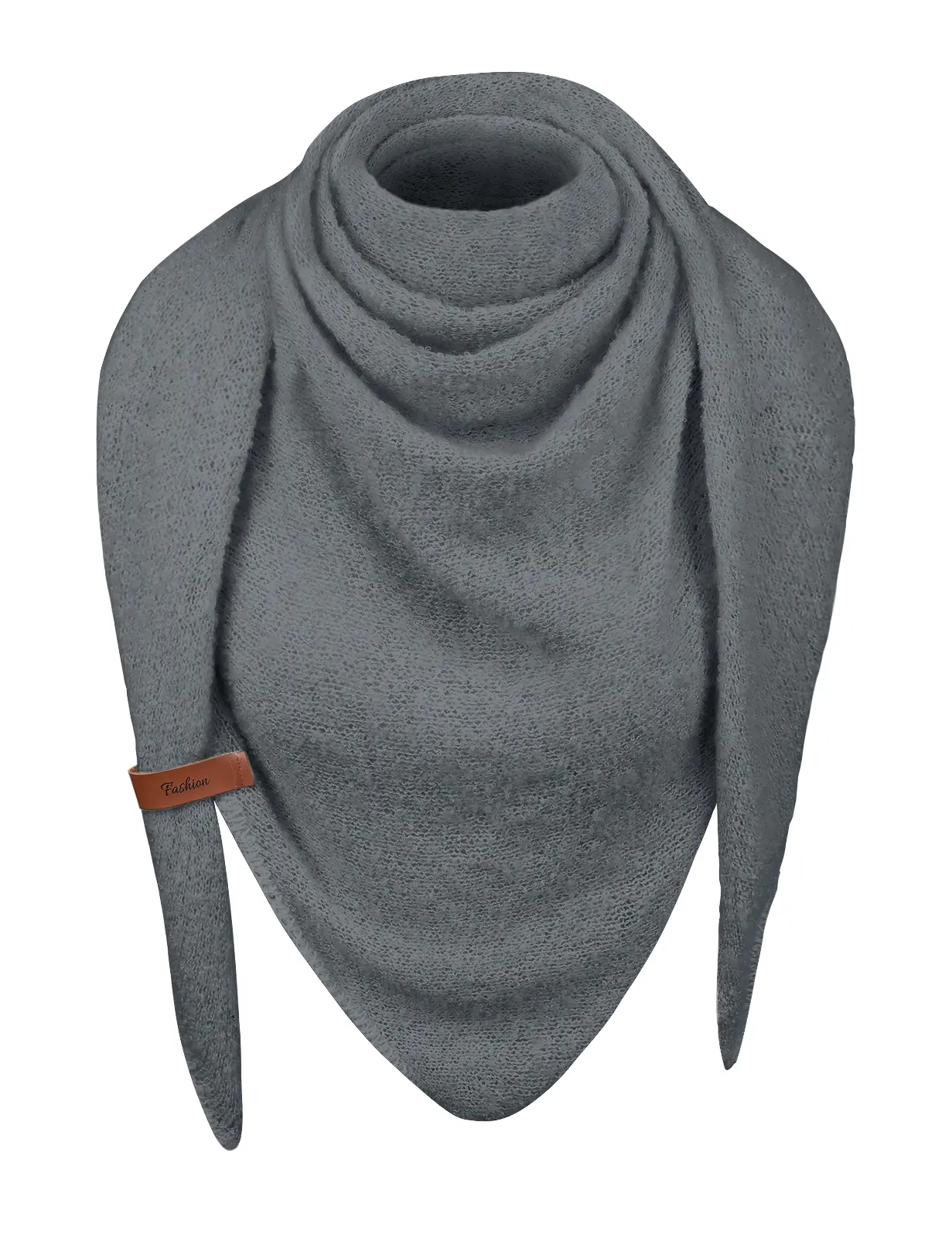 UMIPUBO Women Soft Knitted Triangle Wrap Scarf, Versatile Cross Design Neck Shawl Warm Layering Accessory for Fall Winter Daily Outfits