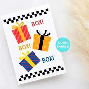 Box Box Birthday Card