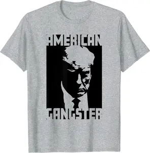 American Gangster - Iconic Trump Mugshot Artwork T-Shirt