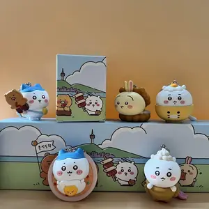 Chiikawa X Kakao Friends Korean Street Food Series – Pvc Keychain Figures – Cute Usagi, Chiikawa, Hachiware Bag Charm Toys