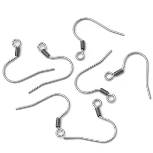 (Never Fade) 100pcs/lot 20x17mm Stainless Steel DIY Earring Findings Clasps Hooks Jewelry Making Accessories Earwire -Y4-32
