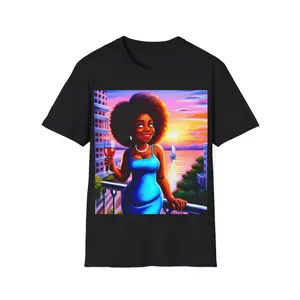 Gorgeous Curvy African American Unisex Softstyle T-Shirt