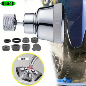 1 Set Faucet Aerator Faucet Sprayer Attachment,Kitchen Faucet Head Replacement with 4 Spray Modes,360° Swivel Faucet Extender Anti-Splash Sink Sprayer Faucet Nozzle Head,Hand Tools Kits