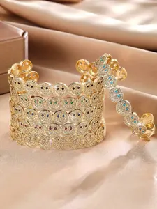 Fashionable Smiley Face Zircon Bracelet, Colorful Zirconia Jewelry for Holidays, Daily Wear, Birthday Gifts, Christmas Presents