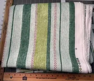$30 Whole 5 Yard Cut - 54” Wide Poly Indoor/Outdoor Upholstery Fabric - Vintage Stripes - Berkshire Home
