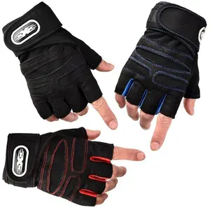 1 pair of non slip breathable fitness gloves, half finger fitness gloves - Lycra and chloroprene rubber - used for fitness, strength training, exercise, gym fitness - suitable for men and women - perfect gift for fitness enthusiasts