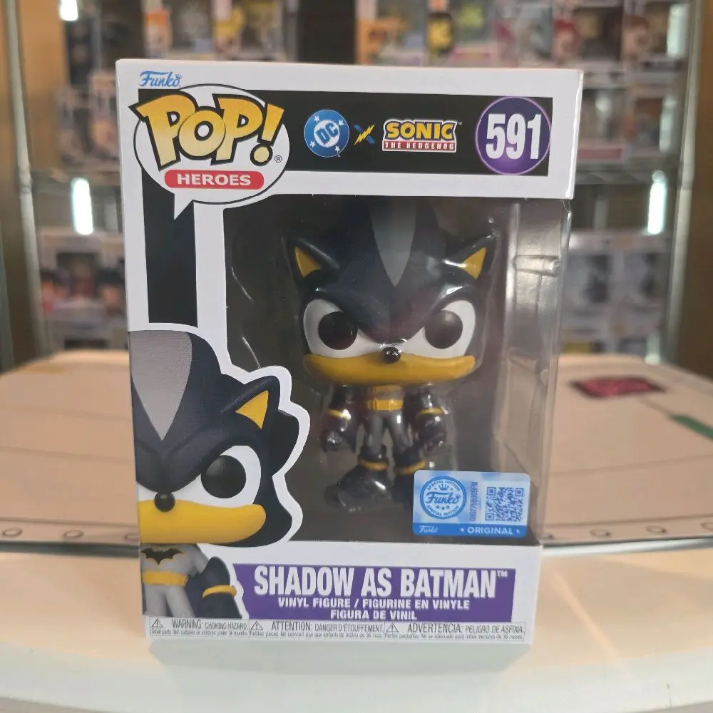 Funko Pop Shadow as Batman #591 DC x Sonic The Hedgehog Entertainment Earth Exclusive