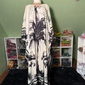 Elegant Floral Print Kimono Maxi Dress for Women - Long Sleeve Boho Style with Versatile Wear Options