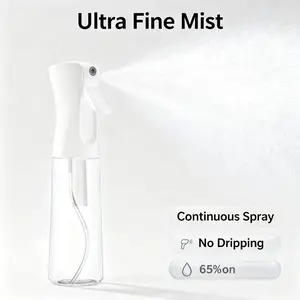Reusable Plastic Spray Bottle, 300ML Transparent Pet Leak-Proof Sprayer, Durable Garden Watering Tool, Home Disinfection, Efficient Design
