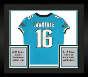 Framed Trevor Lawrence Jacksonville Jaguars Autographed Teal Throwback Elite Jersey - Fanatics Authentic Certified
