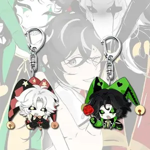 The Freak Circus Acrylic Keychain – Pierrot & Harlequin, Fun Character Figure, Gift Idea
