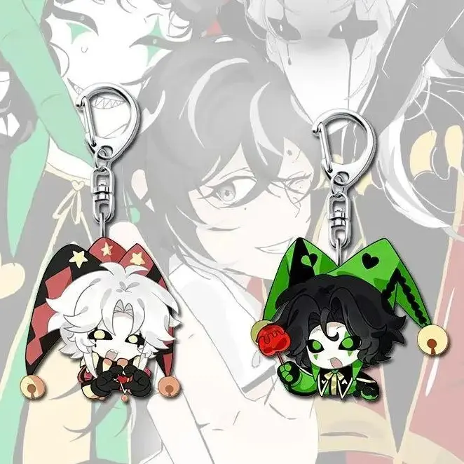 The Freak Circus Acrylic Keychain – Pierrot & Harlequin, Fun