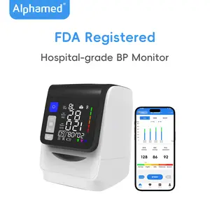 ALPHAMED | Blood Pressure Monitors | Hospital-grade | Bluetooth supported | Easy One-Touch BP Check at Home | Ultra-large LED Screen | Family Health |  Healthcare
