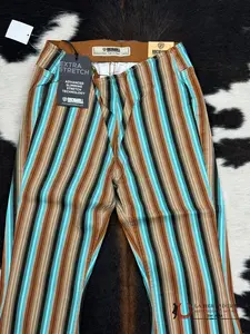 ROCK&ROLL BROWN STRIPED PULL ON FLARE RRWD6PRZQX