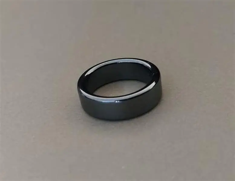 Hematite Flat Band Rings - Magnetic, Tension-Relieving, Aids Concentration, Elegant, Grounded and Balanced, Improves Circulation Fashion Costume Jewelry Accessory, Reduces Stress, Supports Emotional Balance, No