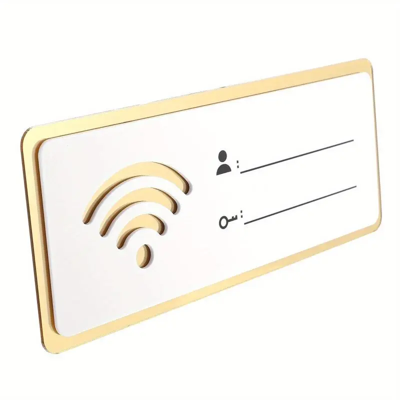 Wifi Sign Password Wall Decorative Plaque Acrylic Decoration Sign Acrylic Signage Plaque Wireless Network Hotel Guest Board Chalkboarddecor Room Signs Plaques Printable Code