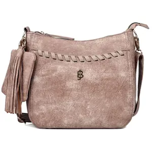 Julia Buxton Whip Stitch Vegan Leather Crossbody Bag