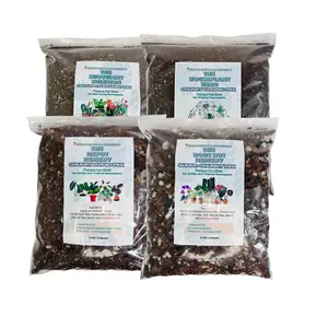 Happy Houseplant Haven 4PK Super Soil Set Variety Bundle 1 or 2 Gallon Gift Set