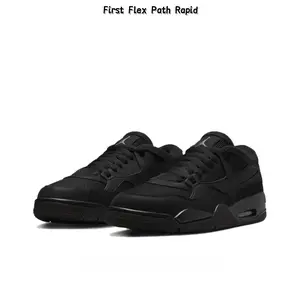 Classic Court Shoes – Matte Black Leather Base with Tonal Stitching, Thick Foam Midsole & Wing Eyelets, Unisex Stealth Streetwear Trainers Perfect for Urban & Gym Wear
