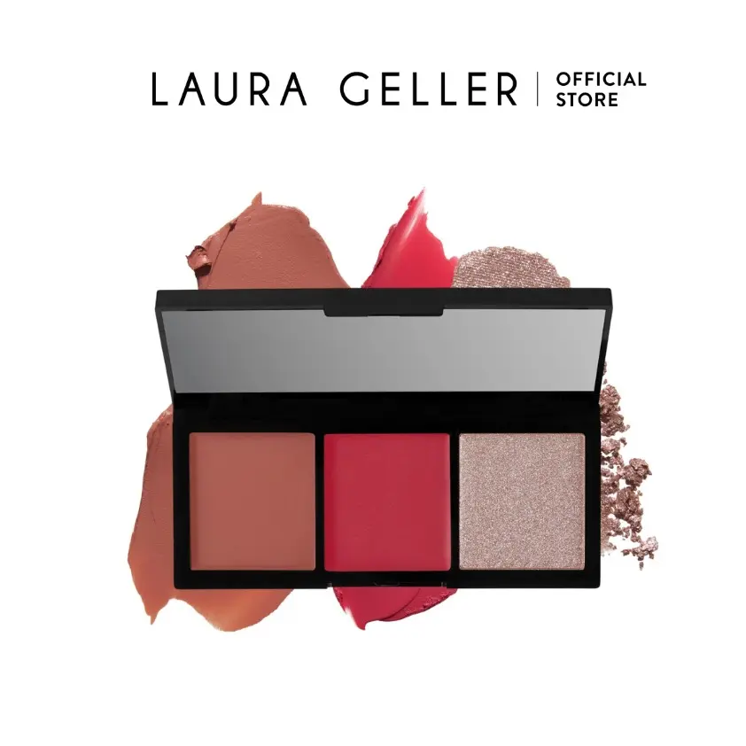 Laura Geller Made to Multitask Eye Lip Cheek Palette - Eyeshadow Lip Blush Makeup Palette for Shimmery Natural Look Laura Geller Made to Multitask Eye Lip Cheek Palette - Eyeshadow Lip Blush Makeup Palette for Shimmery Natural Look