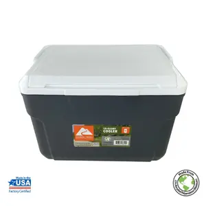 30 Quart Hard Side Cooler, 42-Can Capacity, Gray