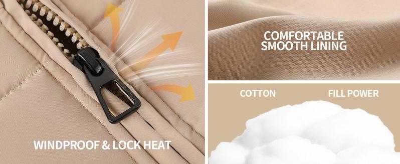 Arssm Women’s Cropped Quilted Jacket – Lightweight Zip-Up Winter Coat for Cozy Streetwear & Casual Cold Weather Outfits