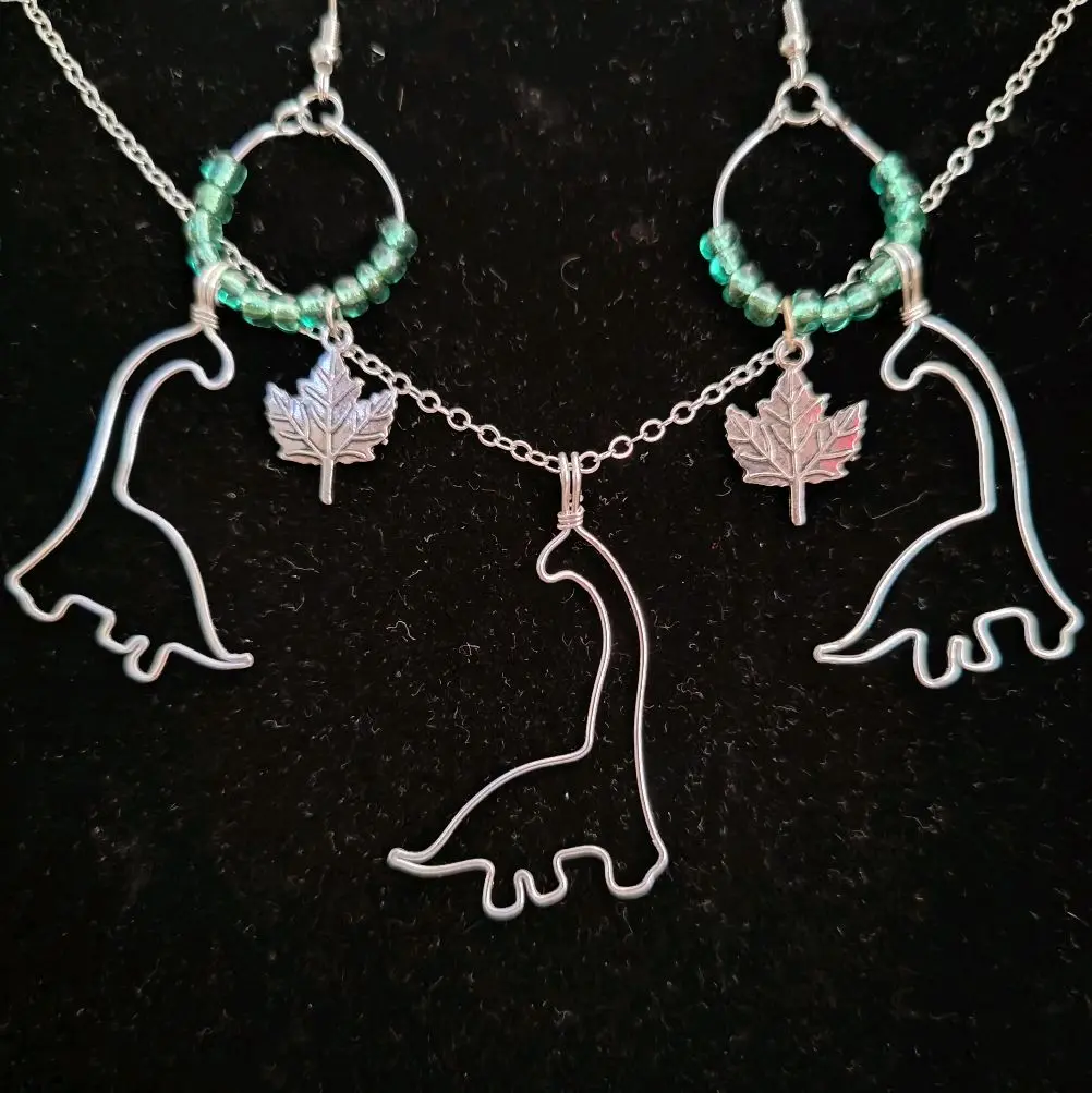 Dinosaur Jewelry Set