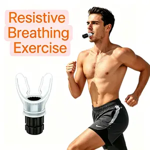 Adjustable Resistance Breathing Exerciser, Portable Lung Capacity Trainer for Respiratory & Cardio Workout