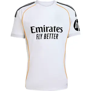 R.M 2025-26 Men's Home Stadium Soccer Jersey - Full Print Logo