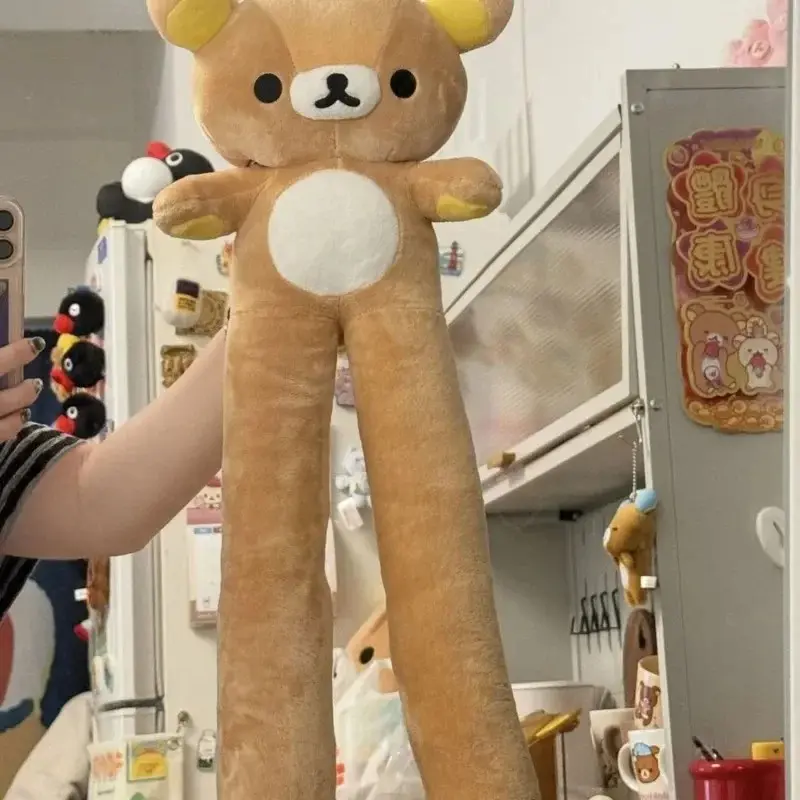 Plush Rilakkuma Long Leg Super Soft Huggable Giant Sleeping Pillow Cuddly Bear For Girls Kids Birthday Christmas Gift