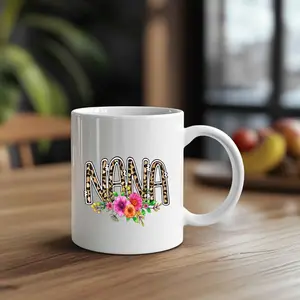 Nana's Large Ceramic Coffee Mug - Perfect for Tea & Coffee, Durable with Handle, Unique Gift Idea for Women, Men, Best Friends on Thanksgiving, Christmas, Birthdays