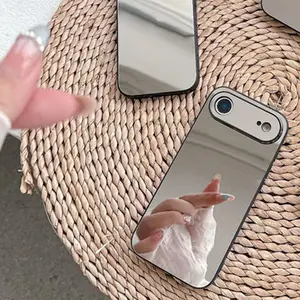 TPU Mirror 2-in-1 Case for iPhone 17 Series Selfie Cam Makeup Mirror & Protective Cover for iPhone 17 17 Pro Max 17 Pro 17 Air Shockproof Scratch Resistant Casing Screen Protector