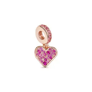 Pandora Pave Freehand Heart Dangle Charm 789565C01